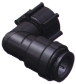 SeaTech Quick-Connect Union Elbow, Ø15mm X 3/4" NPS, Inner Thread