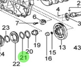 Nanni Diesel 970312151 - Wave Washer for Crankshaft and Piston Assembly