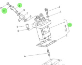 Nanni Diesel 970307597 - Fuel Injection Pump Assembly for 2.45HE, 2.50HE and N2.14 Engines