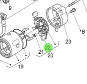 Nanni Diesel 970313688 - Starter Brush for N4 Series Engines