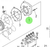 Nanni Diesel 970313631 - Fuel Injection Pump Base for N4.115 Engines