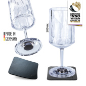 Silwy KO-WIG-C300-2 - High-tech plastic wine glasses, set of 2