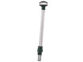 Perko 1445DP5CHR - Top Light Plug-In Mast 12V/103cm Reduced Glare Lens, Angle 5°