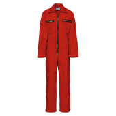 Overalls for Children With Zipper, Red, Size 116