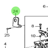 Nanni Diesel 970313958 - Engine Hanger No. 1 for T4 Series Engines