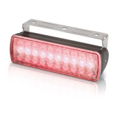 Hella Marine 2LT 980 950-041 Sea Hawk-XL Dual Colour LED Floodlights, White / Red Combination, Black Housing