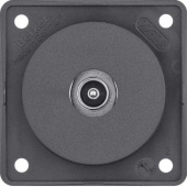 Berker Antenna Wall Socket TV (Solder) - Anthracite Matt