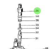 Nanni Diesel 970492150 - Injection Pump Delivery Valve Nipple for HE Series Engines