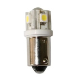 Lalizas 71233 - Bulb 12V, LED, BA9S, Cool White - 4SMDs+1LED, 9x25,5mm