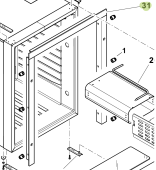 Isotherm SGB00193AA – 3-Sided Inox Flush Mounting Frame for Cruise CR130 Clean Touch Fridge