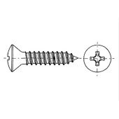 TREM Stainless Steel Self-Tapping Cross-Recessed Cylindrical Head Screws Ø2.9–4.8 mm