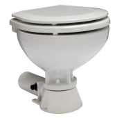 Johnson Pump 80-47435-01/S  - AquaT Standard Electric Toilet, 12V / 13A, Compact Bowl, Including Control Panel