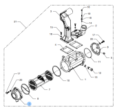 Vetus 16-6932 - Connection Cover Heat Exchanger VD4/VD6