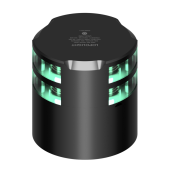 Lopolight 201-015ST-B-CD - Navigation Light 2NM 360° Green, Double, Black W/Conn & Alu-Base CD