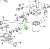 Nanni Diesel 970300298 - Fuel Supply Filter Hose Assembly for HE Series Engines