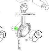 Steyr 501082 - Connecting Rod Retrofit Kit with Shells for SE164E40 and SE144E38 Engines