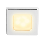 Hella Marine 2JA 015 014-221 - Warm White EuroLED 75 Square LED Down Lights, 12V DC, Chrome-Plated Plastic Rim