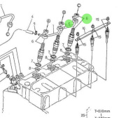 Nanni Diesel 970302816 - Fuel Injector for 3.100HE and 4.150HE Engines