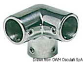 Osculati AISI 316 Three-Way Pulpit Joint Ø22/25 mm, 90°