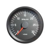 VDO 333-045-001G - Cockpit International Tachometer 3.000 RPM 80mm 24V