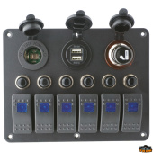 Trem L0660106 - Switch Panel With Cigarette Lighter + 2 Usb + Power Socket