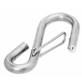 Barton 60709 – ‘S’ Hook with Spring Latch Stainless Steel Ø6mm, Length 73mm, Width 19mm