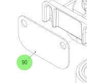 Steyr 2203736-2 - Fuel Pump Retaining Strap for Steyr Engine Installations