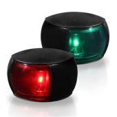 Hella NaviLED Compact - Port/Starboard (Set), Black Shroud, Clear Lens