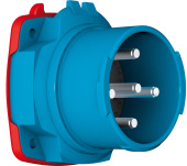 Marechal 6168013 - DSN6 Plug M Plastic Blue Ip66/67/69 3P+E 63A 440V AC