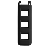 Allpa Ladder Fender 25x12x55cm, Black, 3-Steps