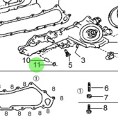 Nanni Diesel 970314115 - Oil Filter Assembly Retaining Clip for T4 Series Engines