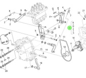 Nanni Diesel 970314912 - Fork Lever Assembly for Speed Governor
