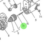 Nanni Diesel 970517316 - Starter Motor Ball Bearing
