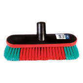 Vikan 475552 - Long Handled Scrubbing Brush + Bumper and Water Hole 25 cm