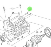 Nanni Diesel 970314798 - Stud for Injection Pump Camshaft Assembly