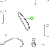 Nanni Diesel 970037335 - V-Belt for 2.60HE Engines