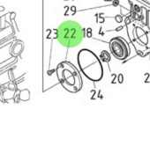 Nanni Diesel 970313644 - Fuel Camshaft Stopper for Injection Pump Drive
