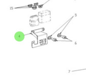 Nanni Diesel 95310670 - Fuse Box and CAN Connector Bracket for T4 Series Engines