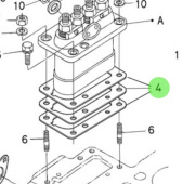 Nanni Diesel 970302412 - Injection Pump Shim 0.45 for Fuel System