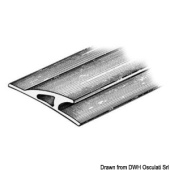 Dinghy Tear Drop Rubbing Strake EPDM 3x90x23 mm 24 m Light Grey RAL 9002 - Osculati 66.022.02