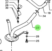 Bukh 008E5053 - Suction Pipe With Oil Strainer for DV36 Engines