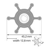 Johnson Pump 09-1052S-9 - Nitrile Impeller Service Kit for TA3P and F3 Pumps