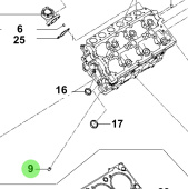 Bukh 21126-4A000 - Cylinder Head Orifice for S270J Engines