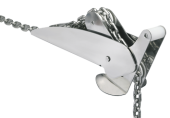 Allpa Heavy-Duty Tilting Stainless Steel Anchor Bow Rollers for Bruce, Trefoil, CQR, SOC, Delta, Brittany & Danforth Anchors