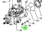 Bukh 510A1208 - M8 Hex Nut DIN 934 for DV and EPA48 Engines