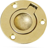 Foresti & Suardi 241A.L - Spring Loaded Lifting Ring Brass Ø53 Blister