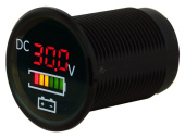 Talamex Digital Voltmeter With Battery Indicator 5-30V