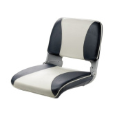 Vetus CHCBWB - Deluxe Lightweight Folding Seat, Dark Blue / White