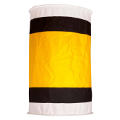Signal Cylinder Black, White, Yellow PVC/Netting Cloth 50x80 cm