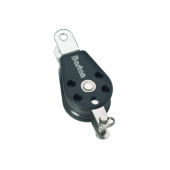 Barton N01091 - Single Double Tang Block with Becket Size 1 30mm – Plain Bearing, Ø30mm Sheave, Max Rope 8mm